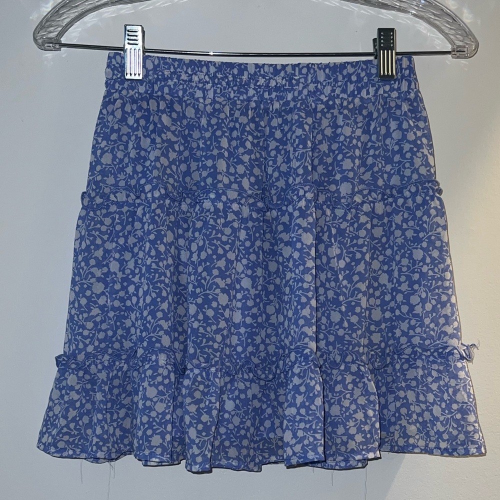 Blue mini skirt